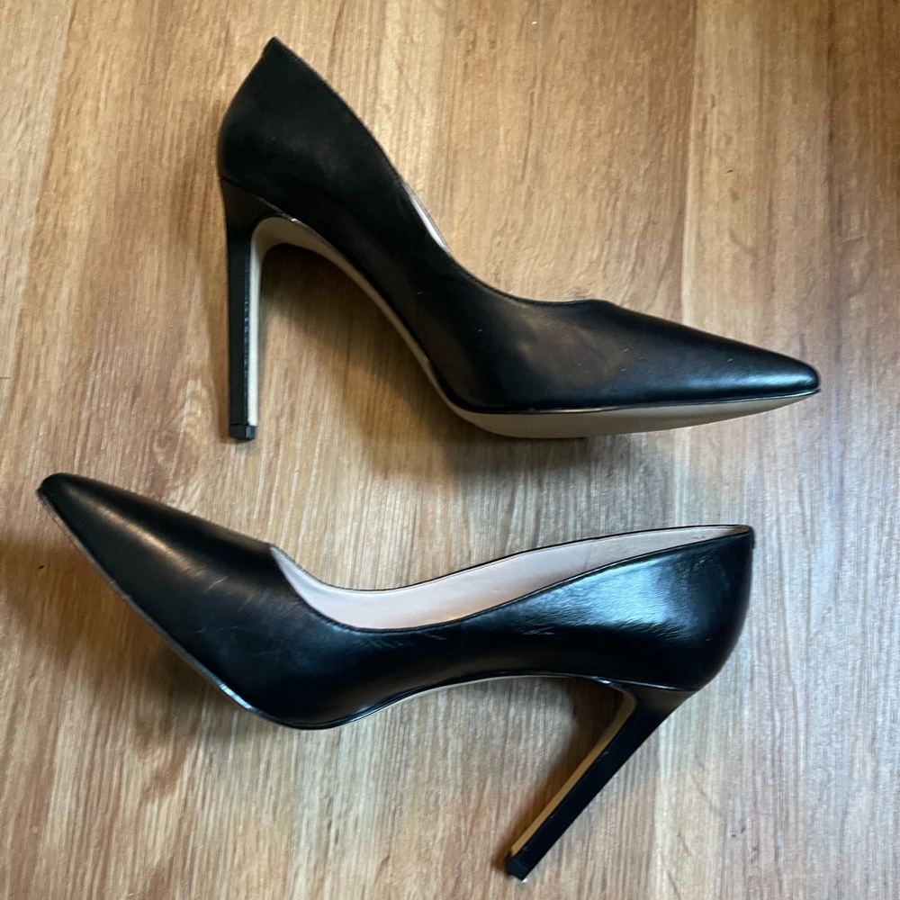 Women's Nine West Black Pumps High Heeled Shoes 9.5
